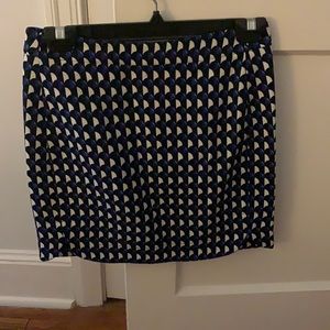 J. Crew abstract mini skirt